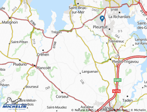 MICHELIN Plessix-Balisson map - ViaMichelin