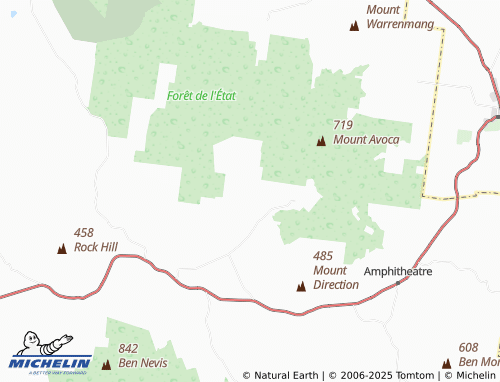 MICHELIN Nowhere Creek map - ViaMichelin