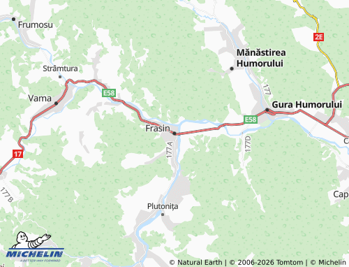 Mappa MICHELIN Frasin - ViaMichelin