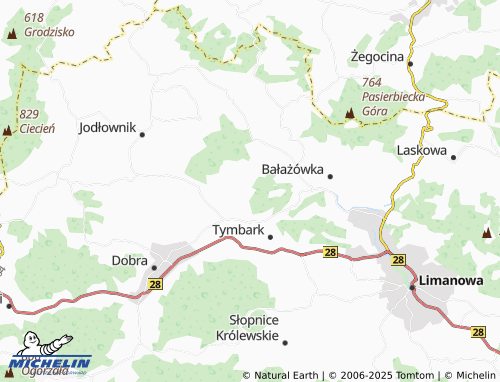 MICHELIN-Landkarte Zawadka - ViaMichelin