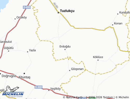 MICHELIN Erdoğdu map - ViaMichelin