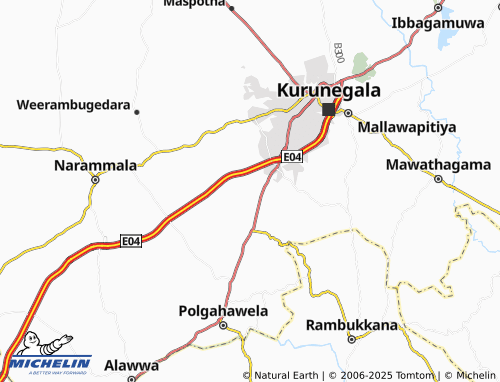 MICHELIN Ahugoda East map - ViaMichelin