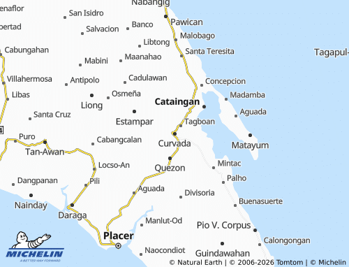 MICHELIN Curvada map - ViaMichelin