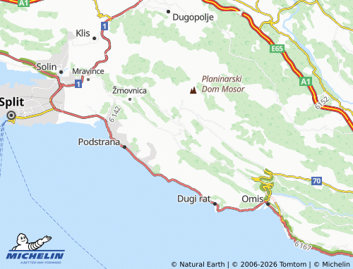 Mapa MICHELIN Srinjine - ViaMichelin