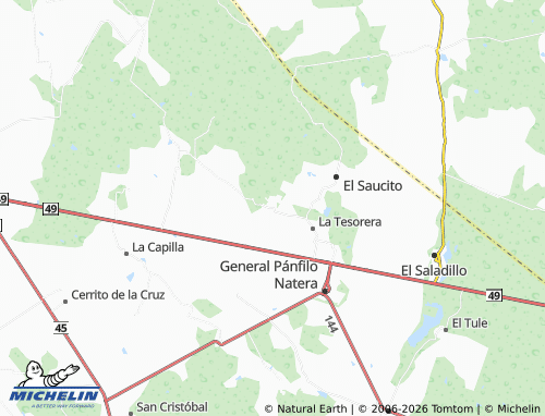 Mapa MICHELIN Guanajuatillo - ViaMichelin