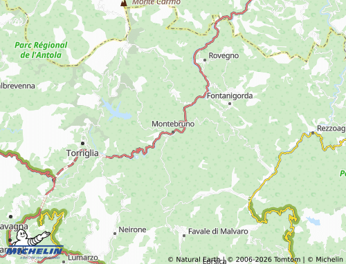 Mappa MICHELIN Montebruno - ViaMichelin