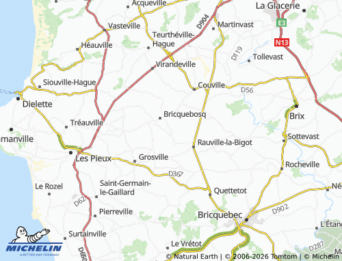 MICHELIN Hameau Brande map - ViaMichelin