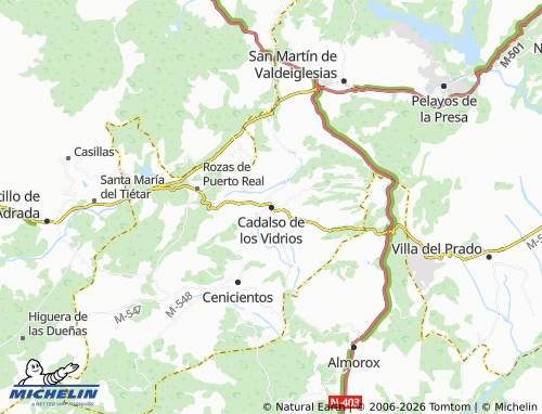 MICHELIN-Landkarte Cadalso de los Vidrios - ViaMichelin
