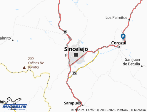 Carte MICHELIN Villa Suiza - ViaMichelin