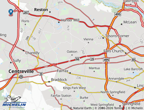Mappa MICHELIN Oakton - ViaMichelin