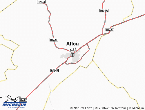 Mappa MICHELIN Aflou - ViaMichelin