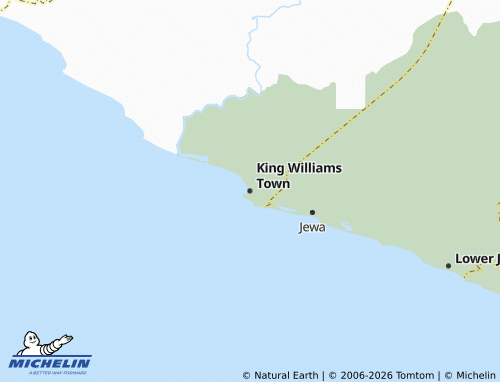 Mapa MICHELIN King Williams Town - ViaMichelin