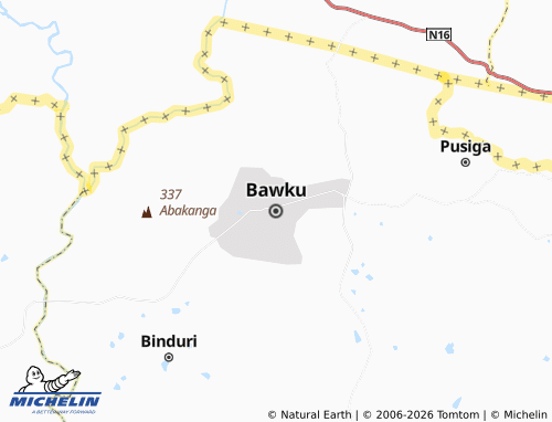 MICHELIN Bawku map - ViaMichelin