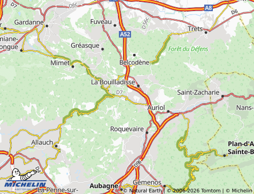 MICHELIN Peypin map - ViaMichelin