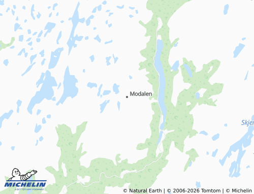 Mappa MICHELIN Modalen - ViaMichelin