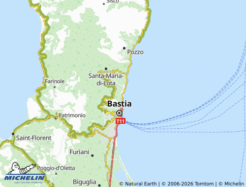 MICHELIN San-Martino-di-Lota map - ViaMichelin