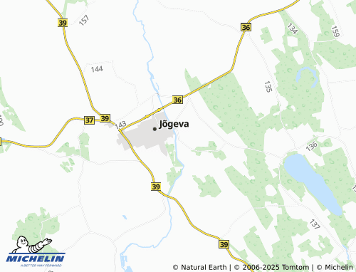 MICHELIN Ellakvere map - ViaMichelin