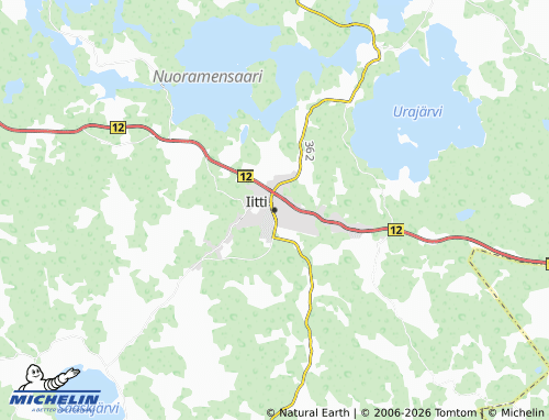 Kaart MICHELIN Iitti - ViaMichelin