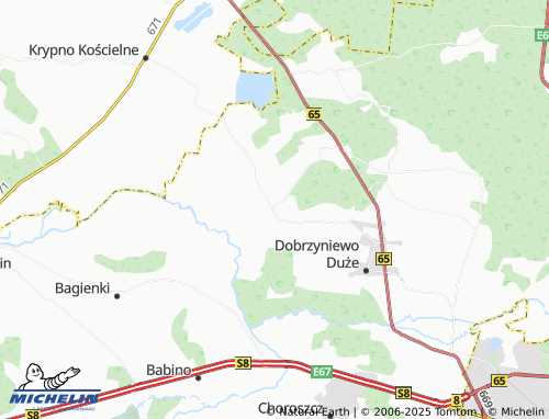 MICHELIN Pogorzałki map - ViaMichelin