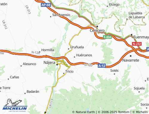Mapa MICHELIN Huércanos - ViaMichelin