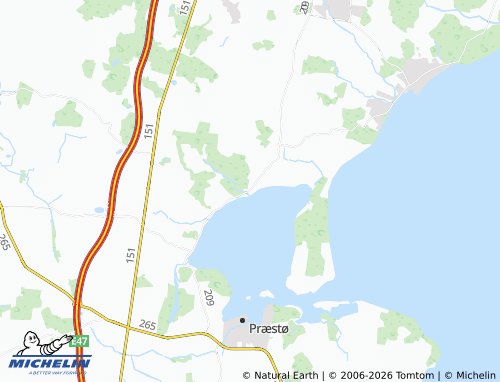 MICHELIN Leestrup Strand map - ViaMichelin