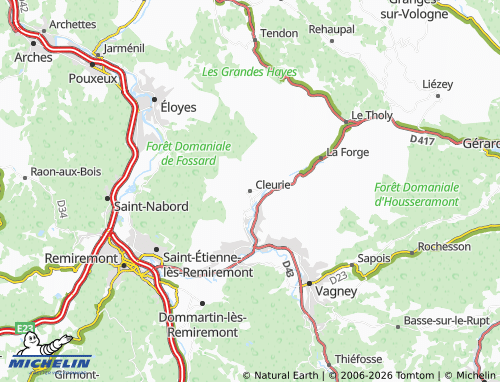 MICHELIN-Landkarte Cleurie - ViaMichelin