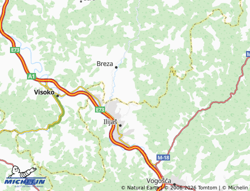 MICHELIN Župča map - ViaMichelin