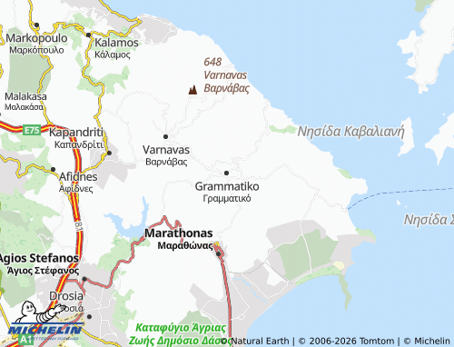 Mapa MICHELIN Grammatiko - ViaMichelin