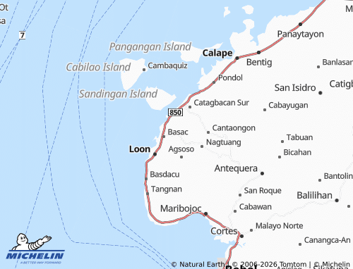 MICHELIN Ticugan map - ViaMichelin