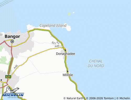 MICHELIN Donaghadee map - ViaMichelin