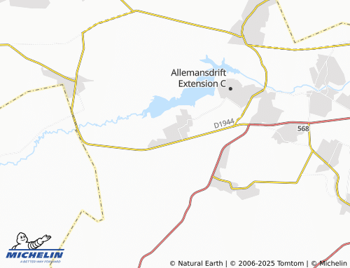 MICHELIN Vaalbank map - ViaMichelin