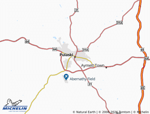 Mappa MICHELIN Pulaski - ViaMichelin