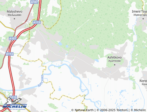 MICHELIN Krasnyy Kholm map - ViaMichelin