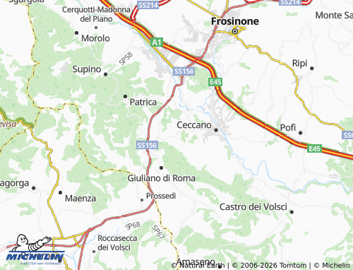 Mappa MICHELIN Castellone - ViaMichelin