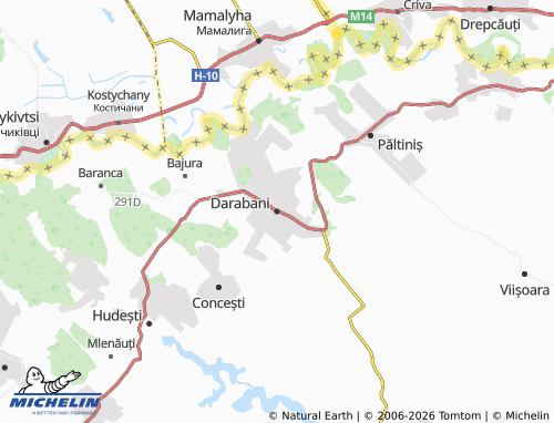 MICHELIN-Landkarte Darabani - ViaMichelin