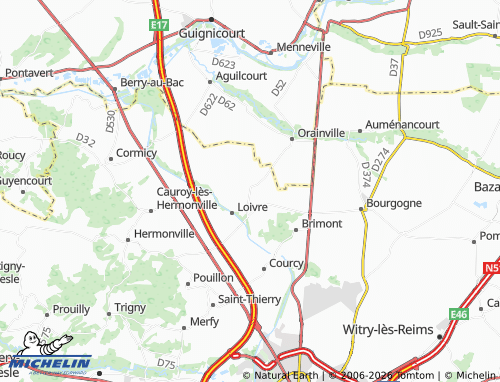 Mapa MICHELIN Berméricourt - ViaMichelin