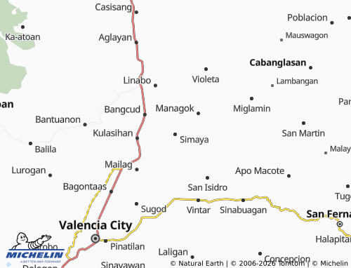 MICHELIN Simaya map - ViaMichelin