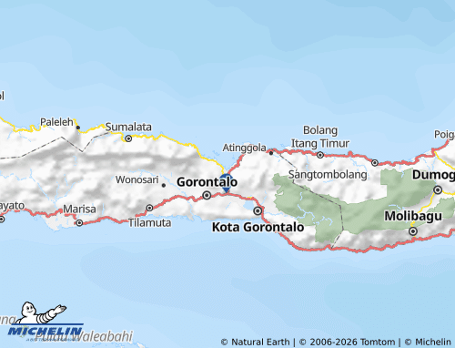MICHELIN Gorontalo Utara map - ViaMichelin