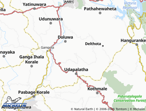 Mappa MICHELIN Pabadeniya - ViaMichelin