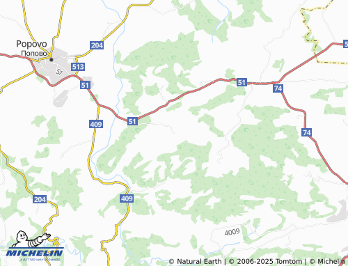 MICHELIN-Landkarte Gloginka - ViaMichelin
