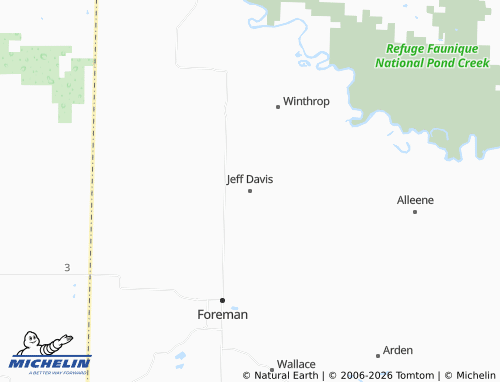 Mapa MICHELIN Jeff Davis - ViaMichelin