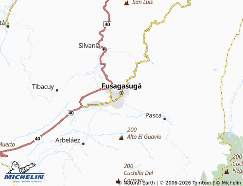 Mapa MICHELIN Fusagasugá - ViaMichelin