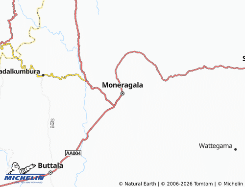 Mappa MICHELIN Moneragala - ViaMichelin