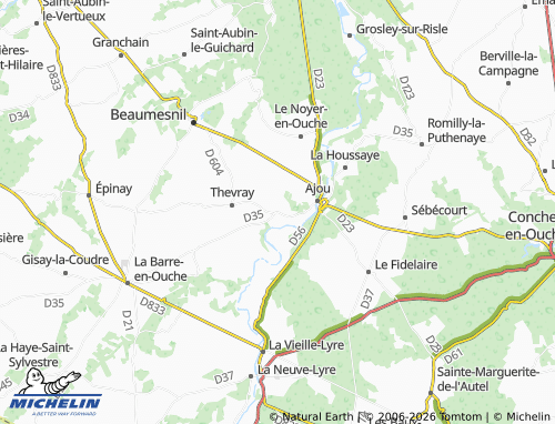 MICHELIN Le Bout de Haut map - ViaMichelin