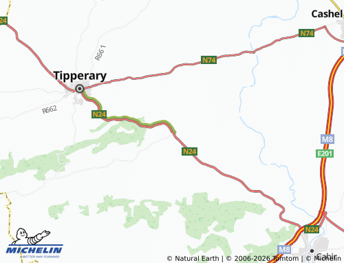 MICHELIN Bansha map - ViaMichelin