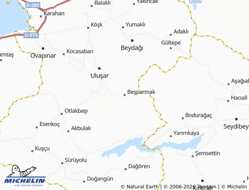 Mappa MICHELIN Beşparmak - ViaMichelin