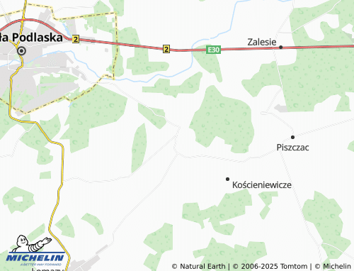 MICHELIN Ortel Książęcy Drugi map - ViaMichelin