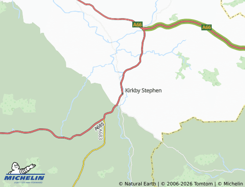 Carte MICHELIN Kirkby Stephen - ViaMichelin
