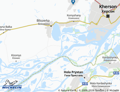 Mappa MICHELIN Dniprovske - ViaMichelin