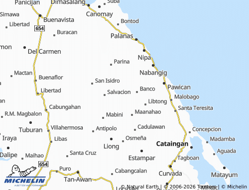 MICHELIN San Carlos map - ViaMichelin